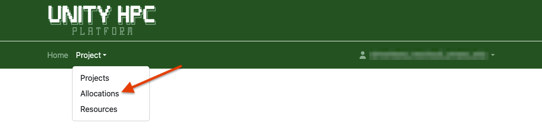 allocation portal allocations button